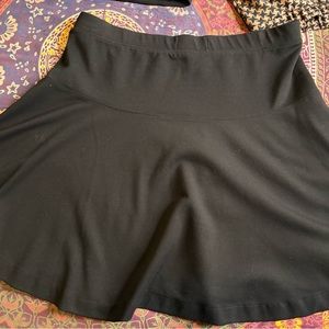 Old Navy Black flare mini skirt